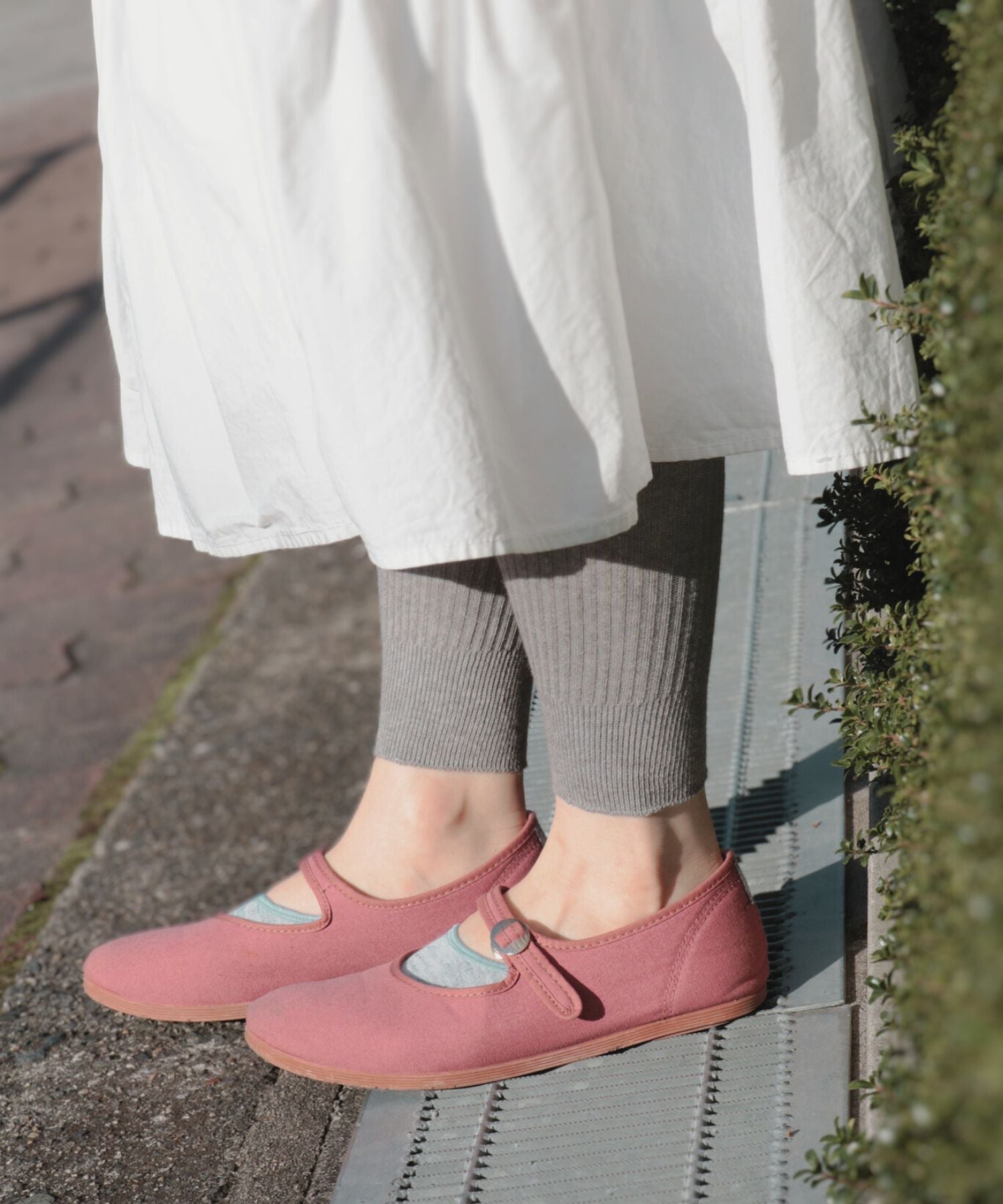 やわらかコットン リブレギンス