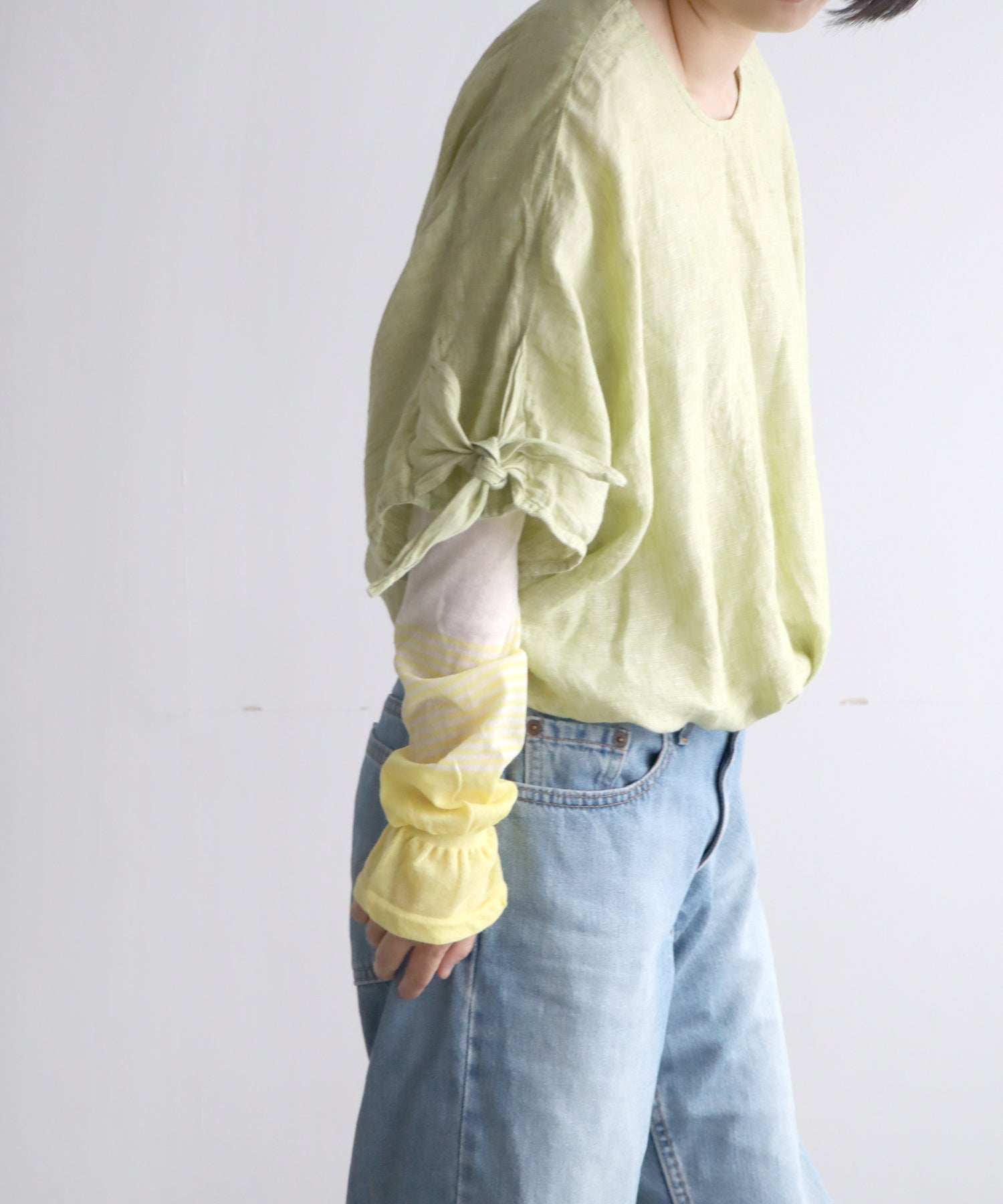 《ＵＶカット》ブライトボーダー アームカバー