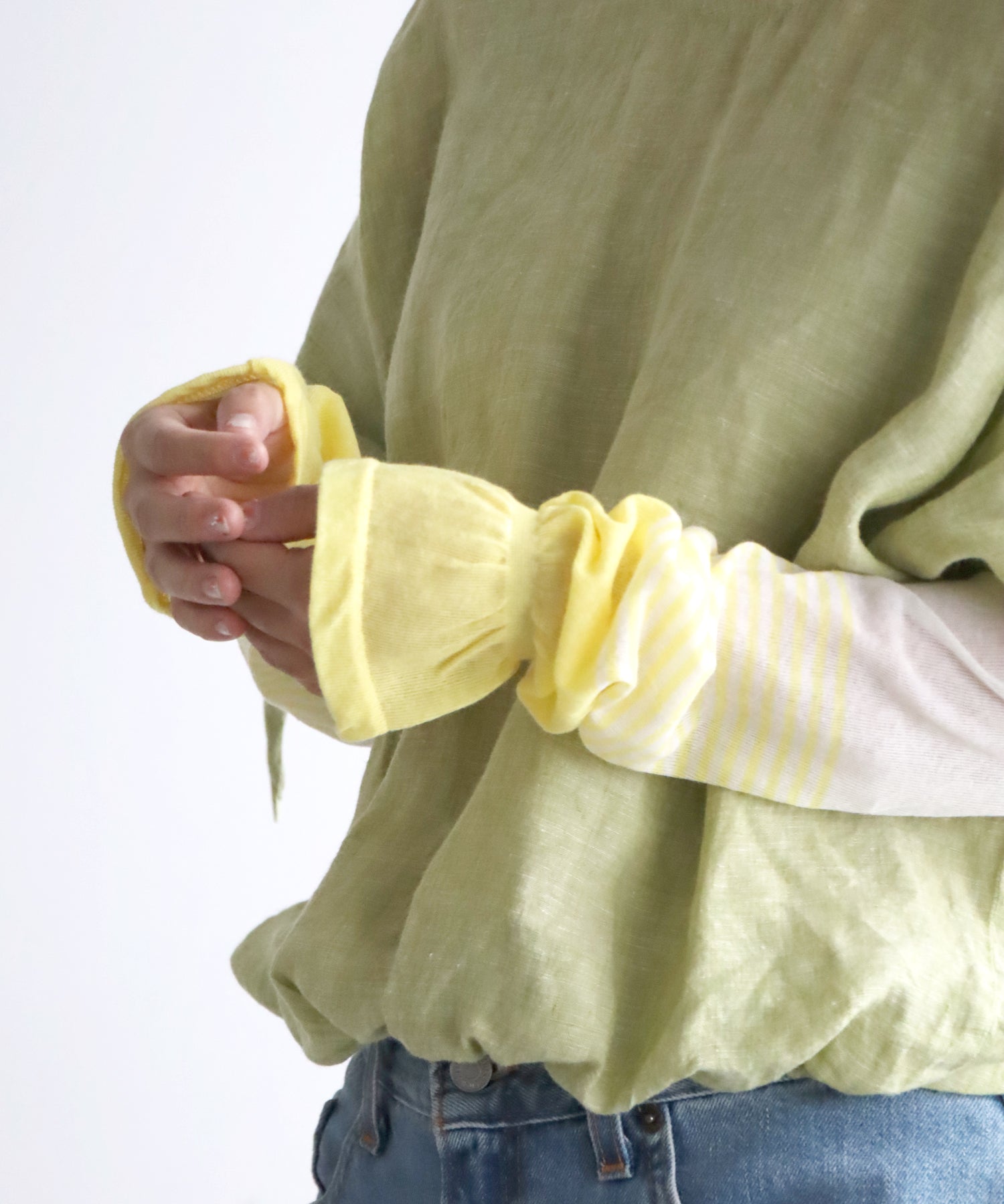 《ＵＶカット》ブライトボーダー アームカバー