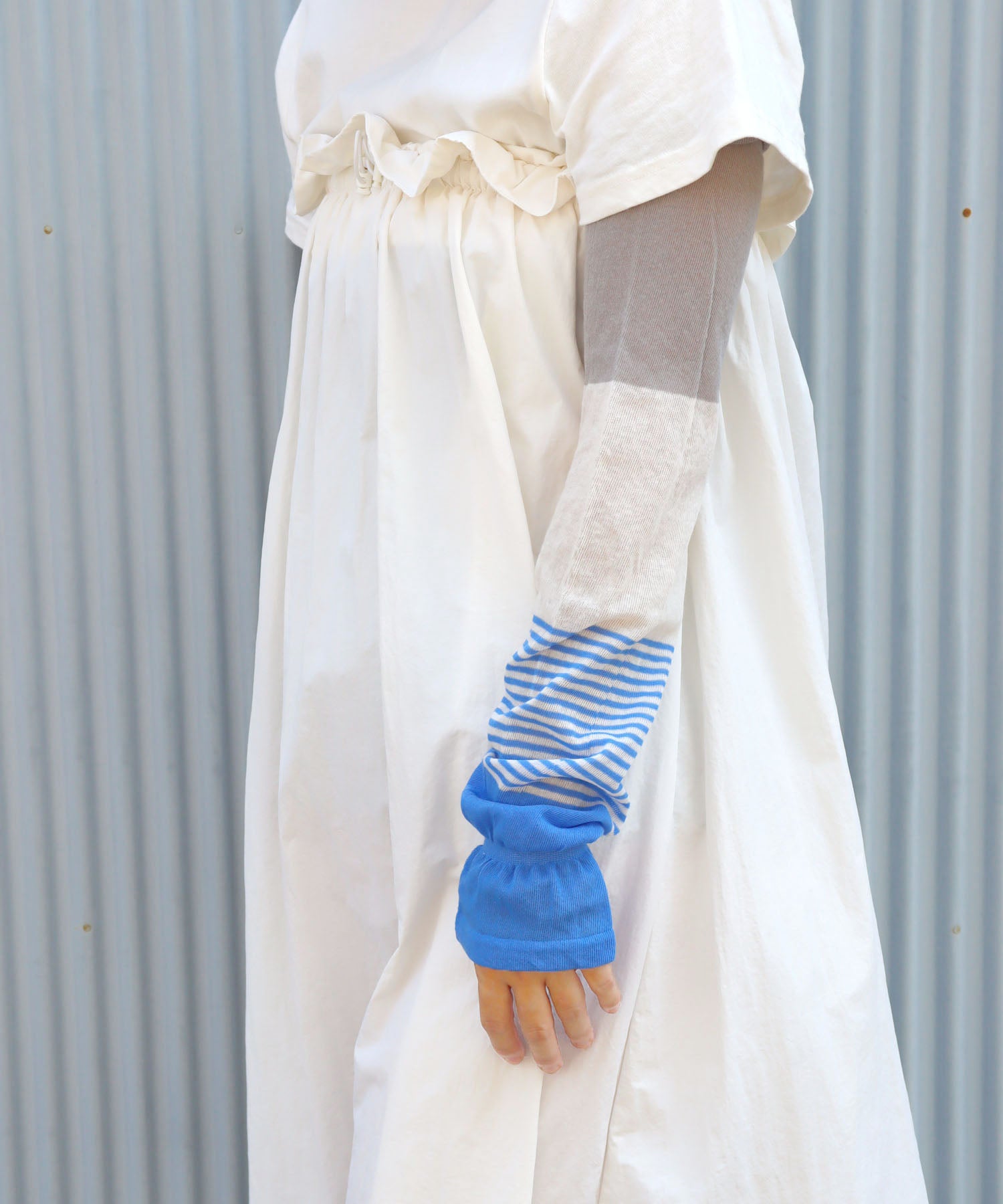 《ＵＶカット》ブライトボーダー アームカバー