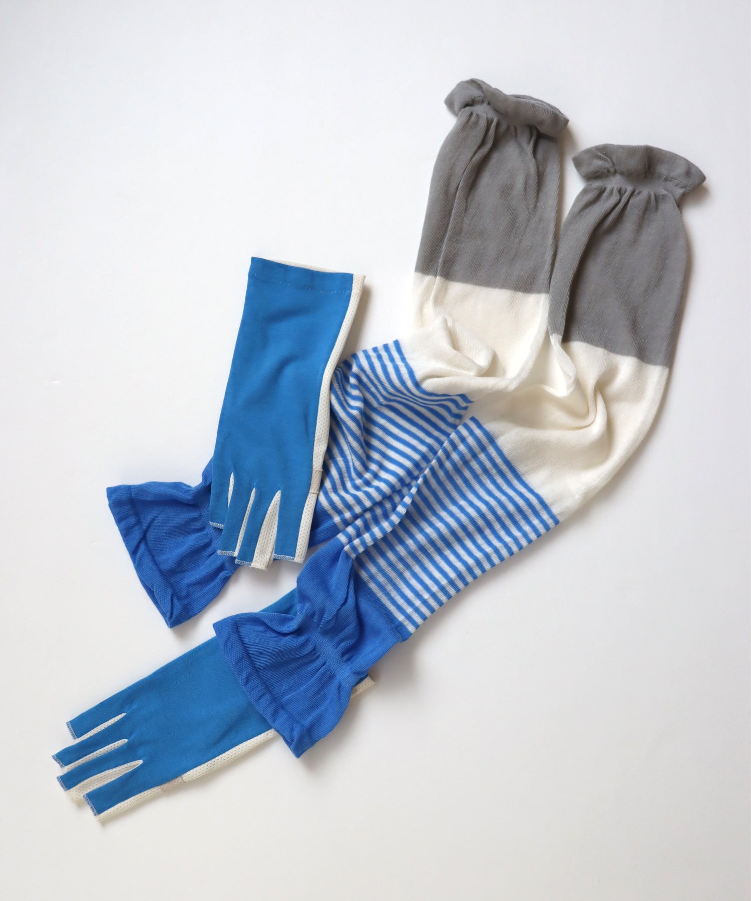 《ＵＶカット》ブライトボーダー アームカバー