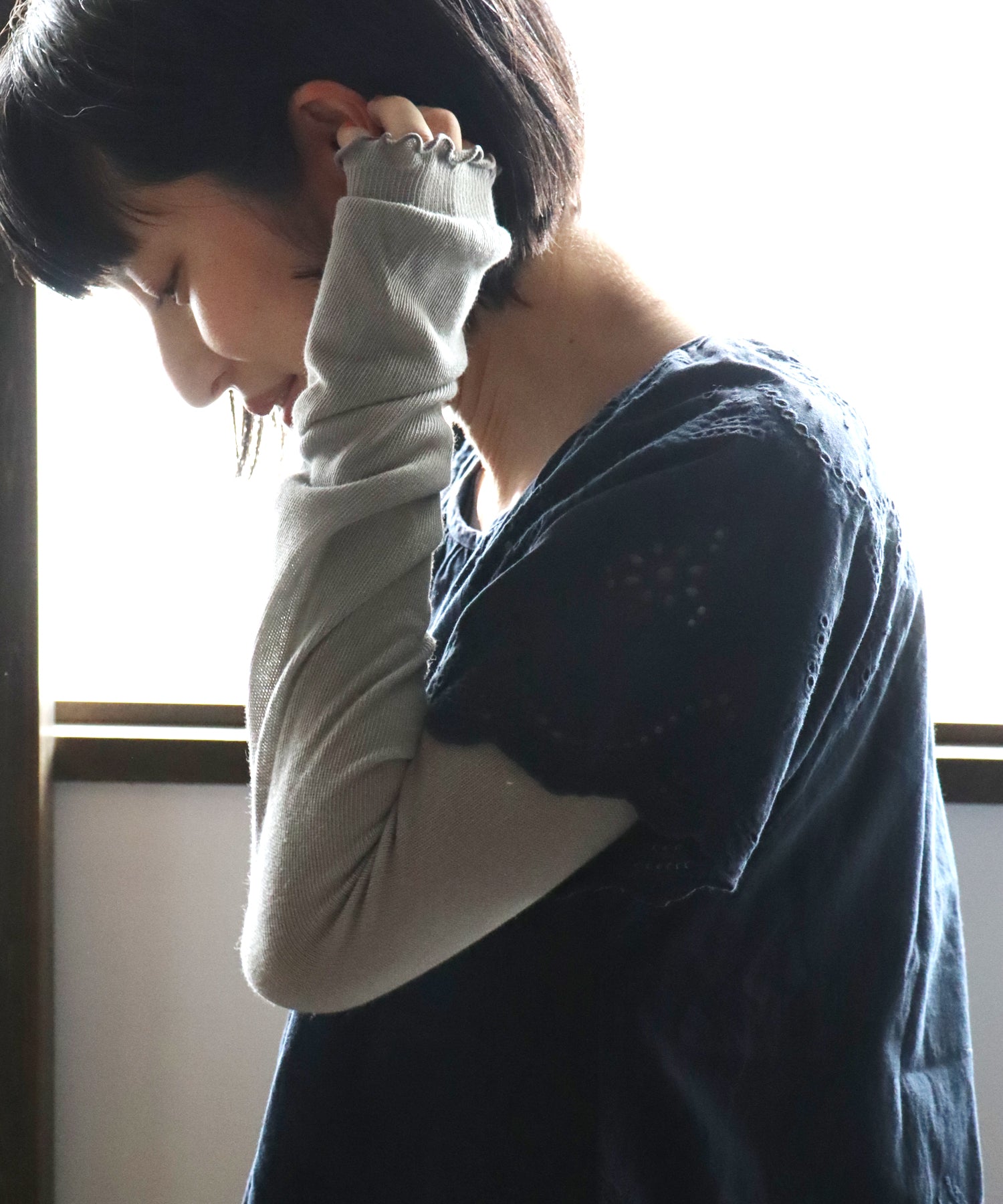 秋まで楽しむ 綿麻のさらっとUVカット アームカバー