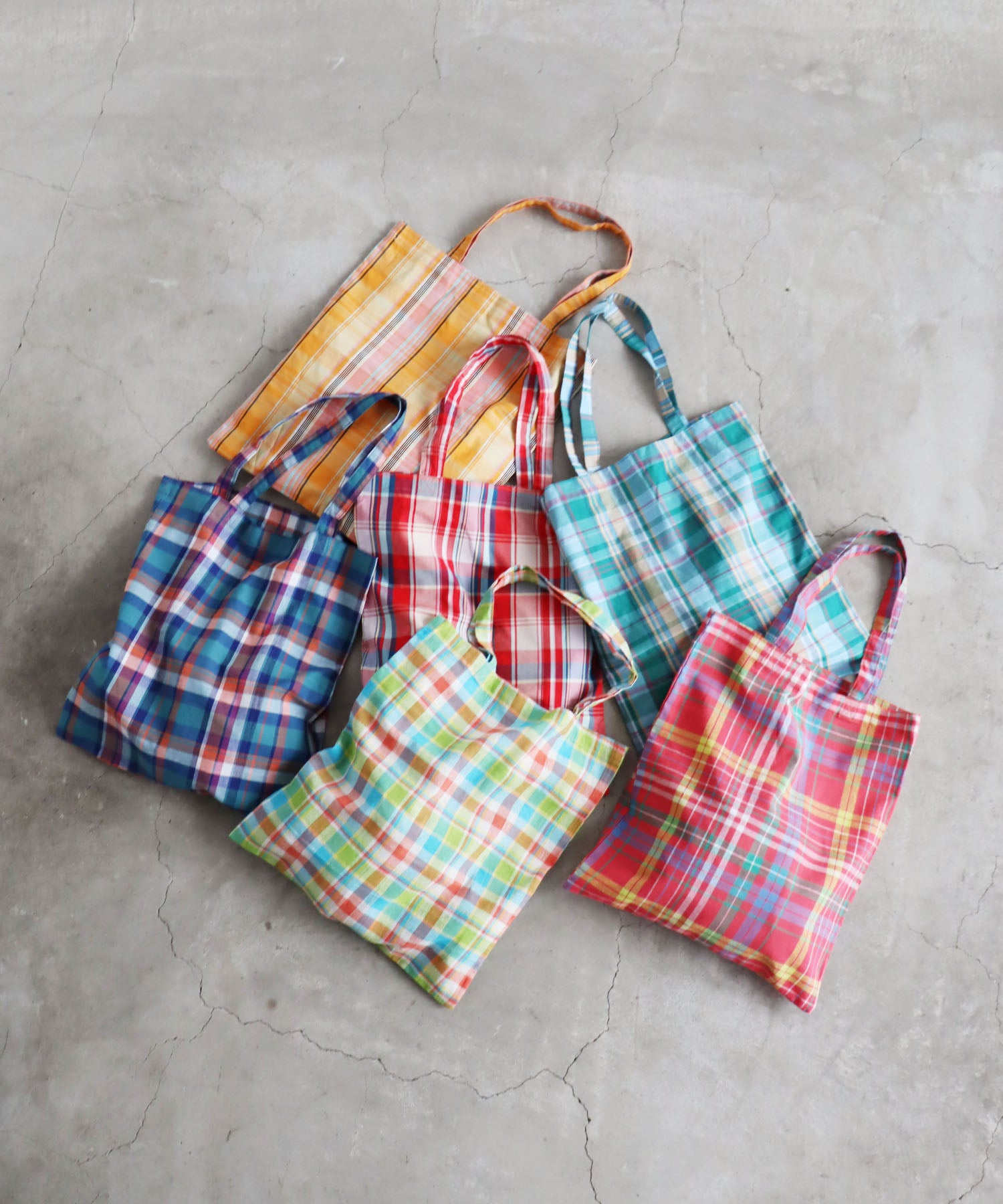 【有料】ギフトラッピング用 インドチェック トートバッグ