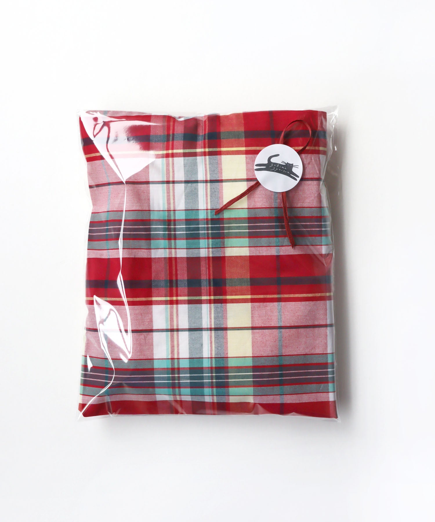 【有料】ギフトラッピング用 インドチェック トートバッグ