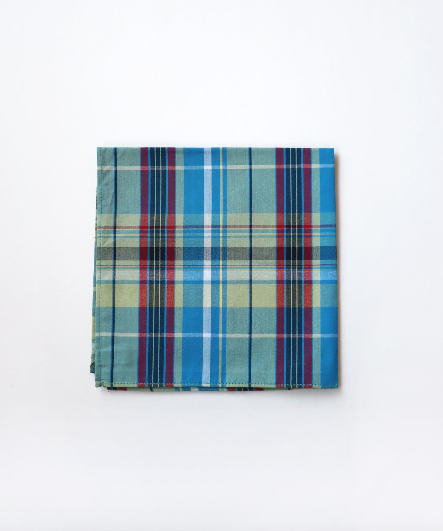 インド チェック ハンカチ