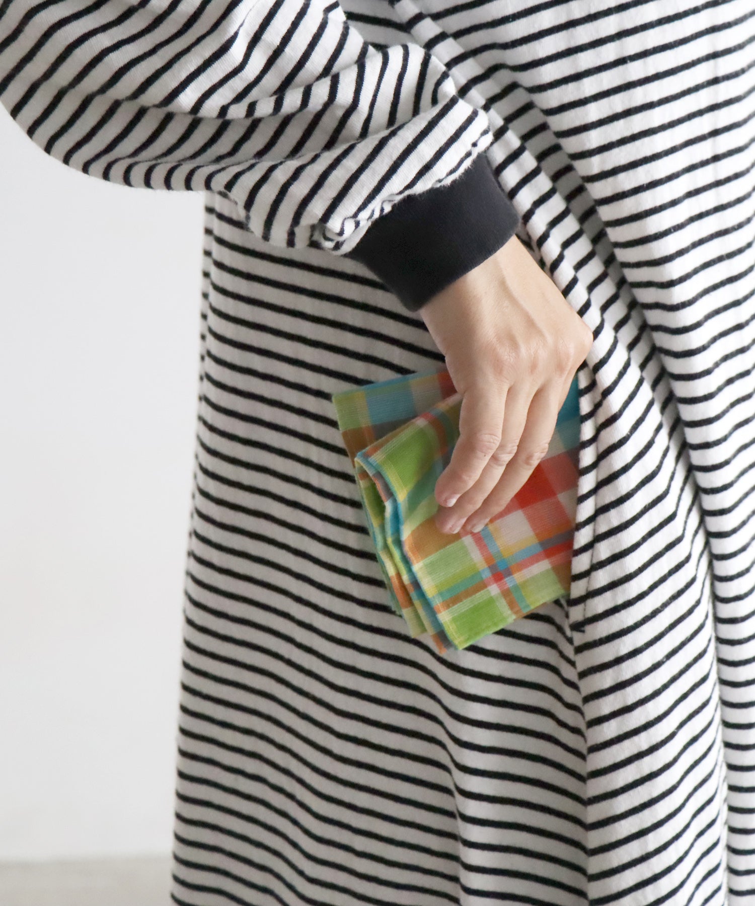 インド チェック ハンカチ